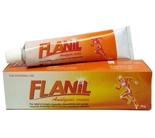 Обезболивающий крем Flanil Analgesic Cream, 60 гр. Таиланд от компании Тайская косметика и товары из Таиланда - Melissa - фото 1