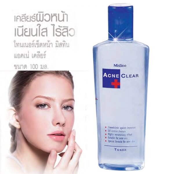 Очищающий тонер от акне Mistine Acne Clear, 100 мл., Таиланд от компании Тайская косметика и товары из Таиланда - Melissa - фото 1