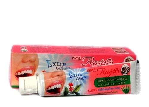 Отбеливающая травяная зубная паста Isme Rasyan Herbal Clove Extra White, 30 гр., Таиланд от компании Тайская косметика и товары из Таиланда - Melissa - фото 1