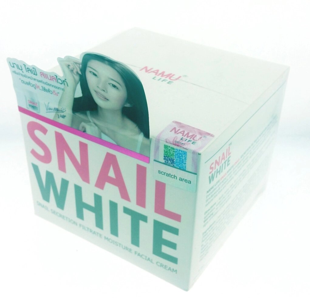Отбеливающий крем с экстрактом улитки, Таиланд, 50 мл / Snail White cream  50 ml от компании Тайская косметика и товары из Таиланда - Melissa - фото 1