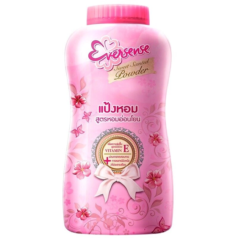 Парфюмированный женский тальк для тела Eversence Sweet Scented Powder Pink, 180 гр. Таиланд от компании Тайская косметика и товары из Таиланда - Melissa - фото 1