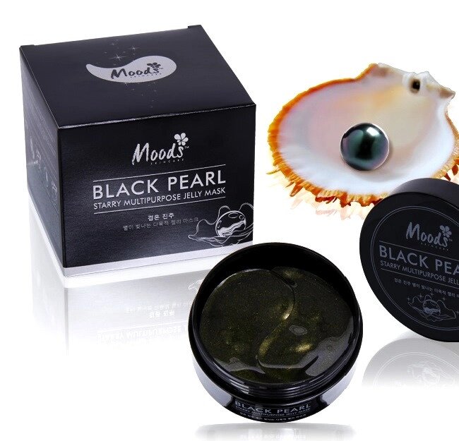 Патчи гидрогелевые с экстрактом Жемчуга Mood's Black Pearl Starry Multipurpose Jelly Mask, Таиланд от компании Тайская косметика и товары из Таиланда - Melissa - фото 1