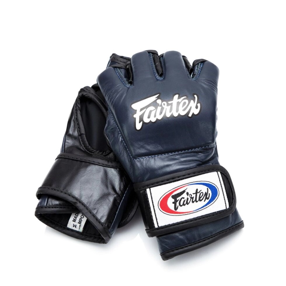 Перчатки для ММА и Боевого Самбо Fairtex FGV-12 S Blue от компании Тайская косметика и товары из Таиланда - Melissa - фото 3