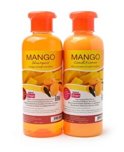 Шампунь + кондиционер для волос "Манго" / Mango shampoo + conditioner, Banna, Таиланд, 360+360 мл.
