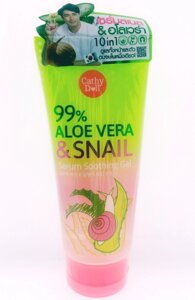 Гель для лица и тела с Алоэ Вера, и Гиалуроновой Кислотой / 99% Aloe Vera Snail Serume Soothing Gel, 60ml.