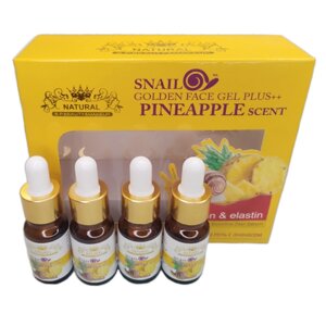 Сыворотка с Муцином Улитки и Ананасом Snail Golden Face Gel Plus Pineapple, Коллаген и Эластин, Таиланд