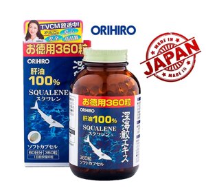 Сквален Акулы от тяжелых патологий Orihiro 100% Squalene Deep Sea Shark Liver Oil, 360 капсул. Япония в Москве от компании Тайская косметика и товары из Таиланда - Melissa