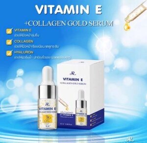 Сыворотка с витамином E, коллагеном и фильтратом улитки AR Vitamin E+Collagen Gold Serum, 10 мл. Таиланд