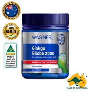 Гинкго Билоба Wagner Ginkgo Biloba 2000 Cognitive Health & Circulation 100 Capsules, Австралия