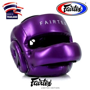 Боксерский шлем Fairtex Pro Sparring Head Guard HG 17, Таиланд M Purple