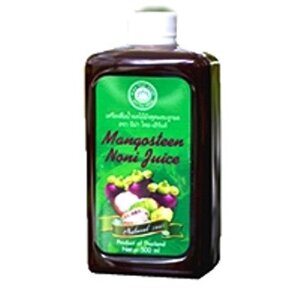 Сок Мангостина и Нони 100% Mangosteen Noni Juice Nina Thai-Herbs, 500 мл., Таиланд