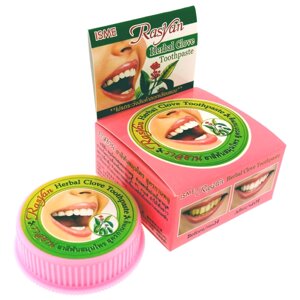 Отбеливающая травяная зубная паста Isme Rasyan Herbal Clove Toothpaste, Таиланд в Москве от компании Тайская косметика и товары из Таиланда - Melissa