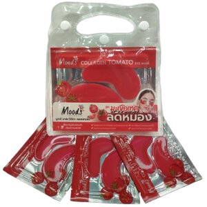 Гидрогелевые патчи для глаз с коллагеном и экстрактом томата Mood’s Collagen Tomato Eye Mask, упаковка