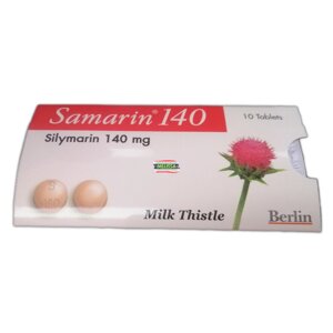 Гепатопротектор Samarin 140 mg Самарин для очищения и защиты печени 10 таблеток, Таиланд