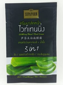 Крем-маска для лица Супапорн 3-в-1 с Алоэ, Supaporn, Таиланд