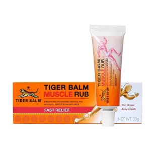 Тайский бальзам Тигровый для быстрого снятия мышечной боли Tiger Balm Muscle Rub, 30 гр. Таиланд