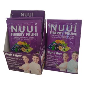 Nuui Fiberry Prune High Fiber – слабительный комплекс с пребиотиками и клетчаткой, для очищения кишечника и похудения