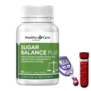 Таблетки от сахара в крови Healthy Care Sugar Balance Plus, 90 таблеток. Австралия в Москве от компании Тайская косметика и товары из Таиланда - Melissa