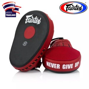 Боксерские лапы Fairtex FMV-13 Maximized Focus Mitts, Таиланд Black/Red