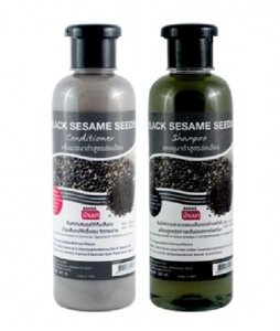 Шампунь + кондиционер для волос "Черный кунжут" / Black Sesame Seeds shampoo + conditioner, Banna, 360+360 мл.