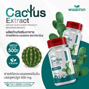 Капсулы для похудения с экстрактом Кактуса Cactus Extract Vegan Wisamin, 30 капсул. Таиланд