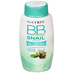 Улиточная пудра для жирной кожи лица Natriv BB Aloe Snail Powder Oil Control, 40 гр. Таиланд