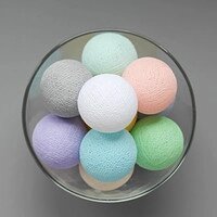 Тайская гирлянда "Цветная", 20 шаров, Оригинал, Таиланд