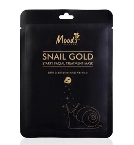Маска для лица “Золото Улитки” Moods Snail Gold Mask