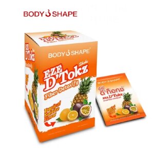 Body Shape Detox — клетчатка в порошке с зелёным чаем, гарцинией и хромом для похудения и очищения организма, 10 саше