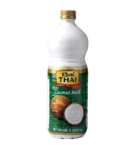 Кокосовое молоко 100% натуральное  Real Thai Coconut Milk 100%, 500 мл. Таиланд в Москве от компании Тайская косметика и товары из Таиланда - Melissa