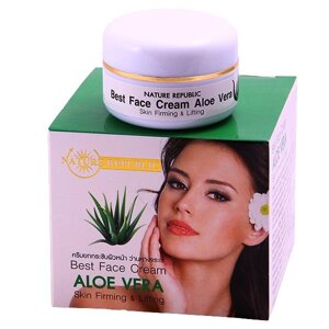 Крем для подтяжки и упругости кожи с Алоэ Вера Nature Republic Best Face Aloe Vera, 60 мл., Таиланд