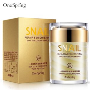 Крем омолаживающий с муцином улитки One Spring Snail Repair Brightening Cream, 60 мл. Таиланд