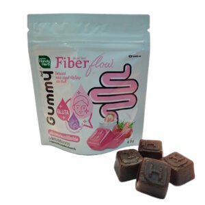 Жевательные пастилки Handy Herb Fiber Flow Gummy с глутатионом и цинком – для очищения и здоровья кожи.