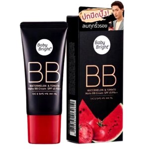 Тональный матирующий крем BB Арбуз и Томат Baby Bright Watermelon & Tomato Matte BB Cream, тон 21, Корея в Москве от компании Тайская косметика и товары из Таиланда - Melissa