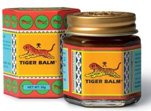 Тайский Тигровый бальзам (Tiger Balm) красный , 30 гр.