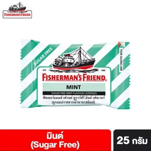 Леденцы от кашля и боли в горле Fisherman's Friend Sugar Free Flavour Lozenges, 25 гр. MINT