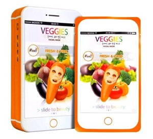 Маска тканевая для лица с экстрактом овощей Moods Veggies Fresh Firm, 10 шт., Таиланд