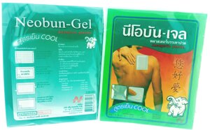 Пластырь обезболивающий лечебный Neobun-Gel Analgesic Plaster, Таиланд
