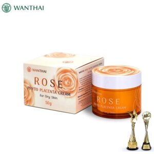 Крем с экстрактом фитоплаценты Wanthai Rose Phyto Placenta Cream For Dry Skin, 50 мл. Таиланд