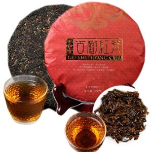 Чай Пуэр черный Ripe Puer black tea Dianhongcha old Pu-erh 357 гр. Китай