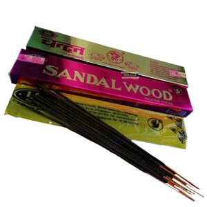 Ароматические палочки, благовоние Сандаловое дерево Sandal wood incense sticks. Индия в Москве от компании Тайская косметика и товары из Таиланда - Melissa