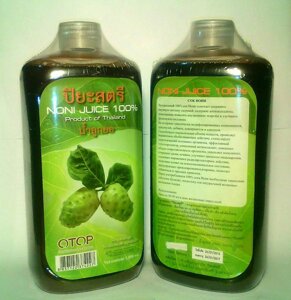 Сок Нони 100% (500 мл.) / Noni Juice 100% (500 ml.), Таиланд