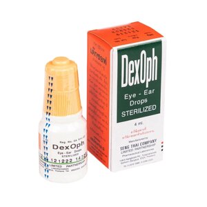 Тайские капли для глаз и ушей DexOph Eye-Ear Drops, 4 мл. в Москве от компании Тайская косметика и товары из Таиланда - Melissa