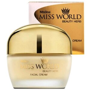 Крем для лица с Танакой Mistine Miss World Beauty Herb Facial Cream, 35 мл., Таиланд