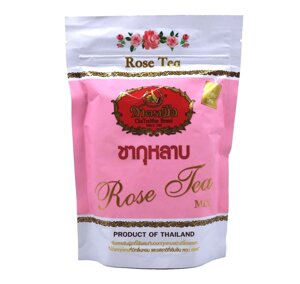 Тайский зеленый чай с лепестками Розы Rose Tea Mix Cha Tramue Brand, 150 гр., Таиланд