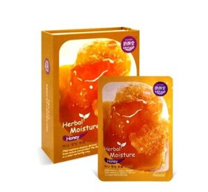 Маска для лица тканевая с медом Herbal Moisture Honey Facial Mask, 38 гр. Таиланд в Москве от компании Тайская косметика и товары из Таиланда - Melissa