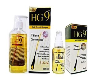 Комплекс для ускоренного роста волос HG9 7Days Concentrated (Шампунь 200 мл.+Сыворотка 30 мл.), Таиланд