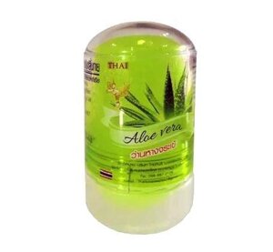 Тайский дезодорант кристаллический с Алоэ Вера Thai Kinaree Aloe Vera, 120 гр.