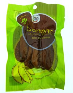 Сушеные бананы P.P. Banana Solar Dried, 100 гр., Таиланд в Москве от компании Тайская косметика и товары из Таиланда - Melissa