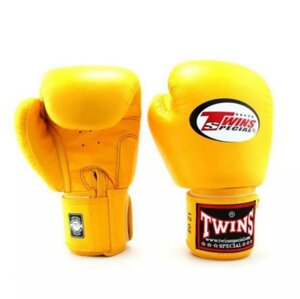 Боксерские перчатки Twins Special BGVL-3, Таиланд 8 oz Yellow
